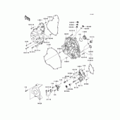 Схема вузла: Engine cover(s) для Kawasaki KLE650 Versys 650