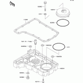 Схема узла: Масляный поддон для Kawasaki ZR750 ZR-7S