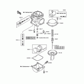 Схема вузла: Комплектуючі карбюратора для Kawasaki ZR1200 ZRX1200R