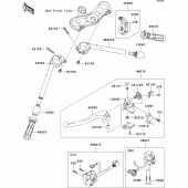 Схема узла: Руль & Пульт управления рулевой для Kawasaki ZX1000 Ninja ZX-10R
