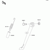 Схема вузла: Stand(s) для Kawasaki EL250 Eliminator 250