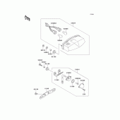 Схема вузла: Tail lamp для Kawasaki ZX750 Ninja ZX-7R