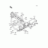 Схема узла: Крепление двигателя для Kawasaki ZR1200 ZRX1200S