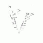 Схема узла: Клапан(ы) для Kawasaki KL250 KLR250