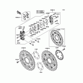 Схема вузла: Переднє гальмо для Kawasaki ZG1400 1400GTR ABS
