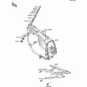Схема узла: Рама для Kawasaki ZX600 GPX600R