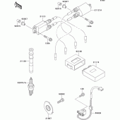 Схема узла: Катушка зажигания для Kawasaki ZX600 ZZ-R600