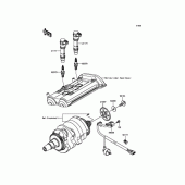 Схема вузла: Система запалювання для Kawasaki EX400 Ninja 400R
