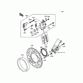 Схема вузла: Переднє гальмо для Kawasaki KLE250 Versys-X 250 ABS