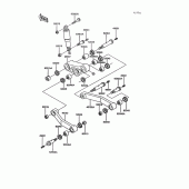 Схема вузла: Задня підвіска для Kawasaki ZG1000 Concours