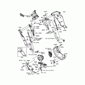 Схема вузла: Нижній обтічник для Kawasaki KLZ1000 Versys 1000 LT