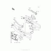 Схема вузла: Вихлопна система для Kawasaki VN900 Vulcan 900 Classic LT