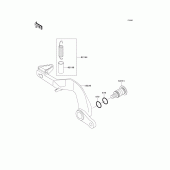 Схема узла: Лапка тормоза для Kawasaki KX85 KX85-II