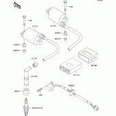 Схема вузла: Система запалювання для Kawasaki KLE500