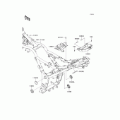 Схема узла: Крепление двигателя для Kawasaki EX300 Ninja 300