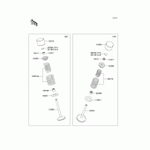 Схема вузла: Клапани для Kawasaki KLX450 KLX450R