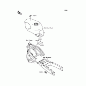 Схема вузла: Інформаційні наклейки для Kawasaki ZX400 ZZR400
