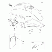 Схема вузла: Крило для Kawasaki KX85 KX85-II
