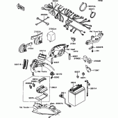 Схема узла: Electrical equipment для Kawasaki ZX1100 ZZ-R1100