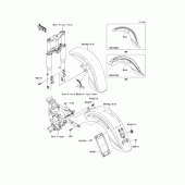 Схема вузла: Fenders(a3) для Kawasaki VN1600 Vulcan 1600 Classic