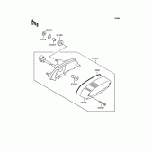 Схема вузла: Задній ліхтар (Стоп-сигнал) для Kawasaki BN125 Eliminator