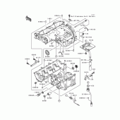 Схема узла: Картер двигателя для Kawasaki ZX600 Ninja ZX-6