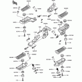Схема узла: Подножки для Kawasaki ZG1000 Concours