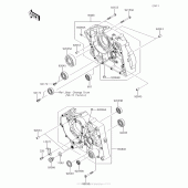 Схема узла: Картер двигателя для Kawasaki KLX140 KLX140