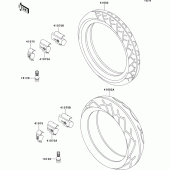 Схема вузла: Шини для Kawasaki ZG1000 1000GTR