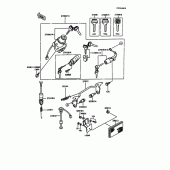 Схема вузла: Ignition switch(1/2) для Kawasaki KMX125