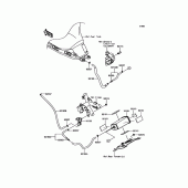 Схема вузла: Fuel Evaporative System для Kawasaki ER650 Z650 ABS