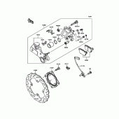 Схема вузла: Заднє гальмо для Kawasaki ZX636 Ninja ZX-6R ABS KRT Edition