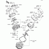 Схема узла: Клапанная крышка для Kawasaki VN1700 VN1700 Voyager ABS