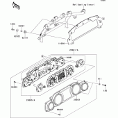 Схема вузла: Meter(s) для Kawasaki VN1700 Vulcan 1700 Voyager Custom ABS