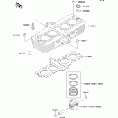 Схема вузла: Циліндр & Поршень для Kawasaki ZR550 Zephyr