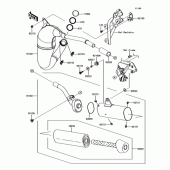 Схема вузла: Глушник для Kawasaki KX85 KX85