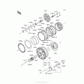 Схема узла: Сцепление для Kawasaki ZX1400 Ninja ZX-14R