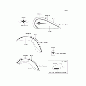 Схема узла: Decals(blue/silver)(d8f) для Kawasaki VN900 Vulcan 900 Classic LT