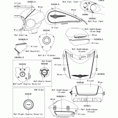 Схема вузла: Decals(blue/silver)(abf)(ca,us) для Kawasaki VN1700 Vulcan 1700 Voyager