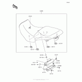 Схема вузла: Сидіння для Kawasaki KLZ1000 Versys 1000 LT