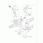Схема вузла: Колінчастий вал для Kawasaki VN750 Vulcan 750