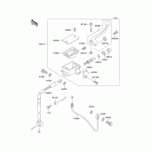Схема вузла: Передній гальмівний циліндр для Kawasaki KLX300R
