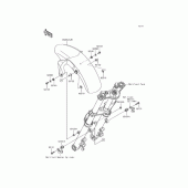 Схема узла: Переднее крыло для Kawasaki EX400 Ninja 400R