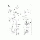Схема вузла: Кермо & Пульт управління кермовим для Kawasaki VN1700 Vulcan 1700 Voyager ABS