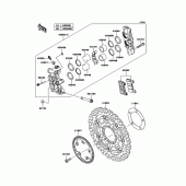Схема вузла: Переднє гальмо для Kawasaki ZX1000 Z1000SX ABS