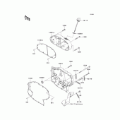 Схема узла: Right engine cover(s) для Kawasaki VN2000 Vulcan 2000 Classic LT