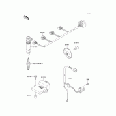 Схема узла: Система зажигания для Kawasaki ZX900 Ninja ZX-9R