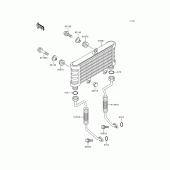 Схема вузла: Олійний охолоджувач для Kawasaki ZR750 ZR-7