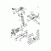 Схема вузла: Задня підвіска Амортизатор для Kawasaki KLX125 D-Tracker
