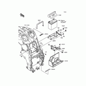 Схема вузла: Battery Case для Kawasaki ZX1400 ZZR1400 ABS